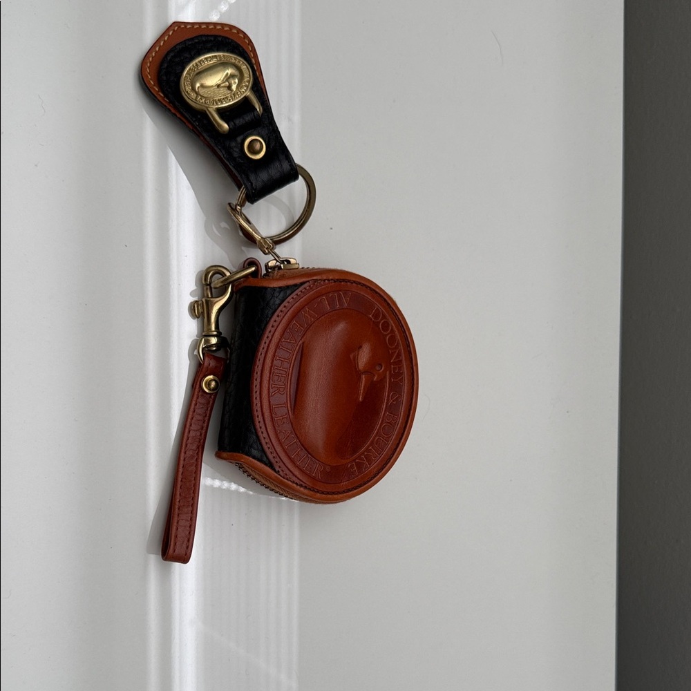 Dooney & Bourke Black and Brown Coin Purse